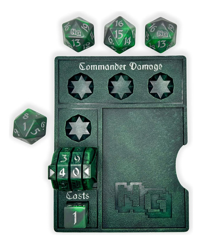 Kit Accesorios Mtg Zona Comando, Contador Vida Y Tokens