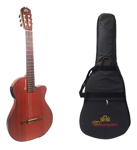 Guitarra La Alpujarra Caja Chica Caoba Mate Funda Original