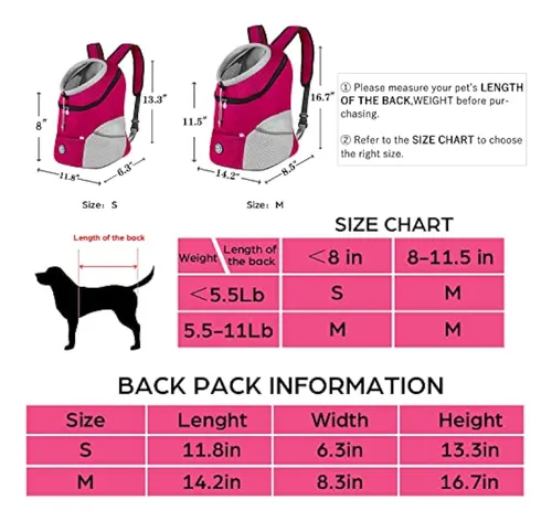 Leycran Mochila Transportadora Para Perros Y