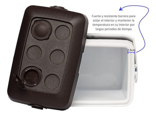 Cooler Nevera Ratan 30 Lt Cava Portatil Para Camping