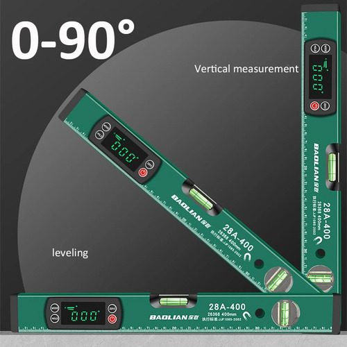 Nivel Magnético 30 Cm Electrónica De Alta Precisión Con Led