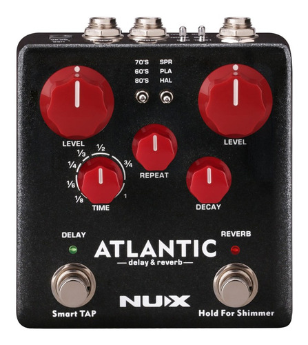 Pedal Efecto Guitarra Nux Atlantic Ndr5 Reverb Delay