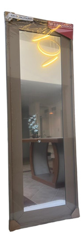 Espelho Marrom Decorativo Sala Quarto Escritorio 47x128cm