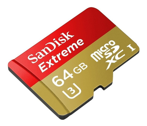 Memoria Micro Sd 64gb U3 A1 Sandisk Extreme 100mb/s Gopro 4k