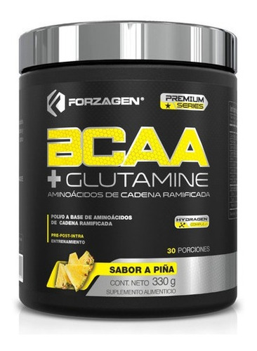 Forzagen Aminoácidos Bcaa+glutamine 330g | Complejo Hydragen Piña