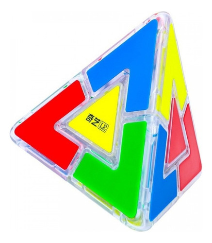 Cubo Qiyi Pyraminx Lite Edición Limitada Base Transparente