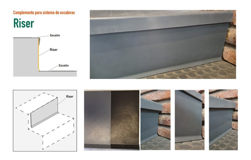 Riser Indelval Complemento Cerama Tread Para Escaleras