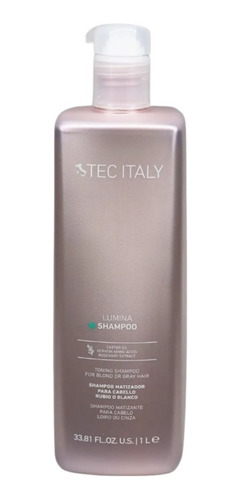 Lumina Shampoo Matizador Tec Cab. Rubio/blanco Tec Italy 1l