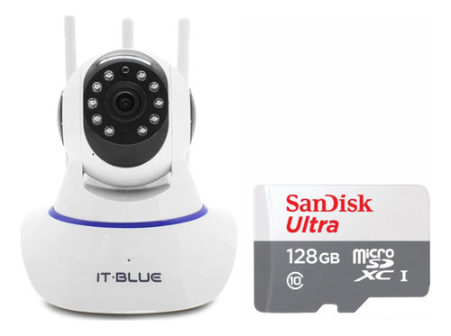 Kit Camera Vigilancia Ip Sc-b8 + Cartao Memoria Sandisk 64gb