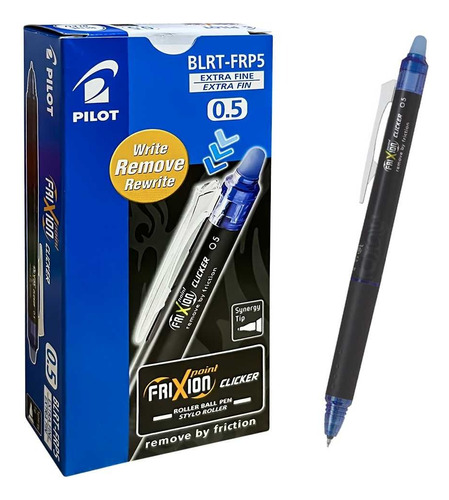 Boligrafo Pilot Frixion 0,5 Mm Retráctil Borrable Caja X 12