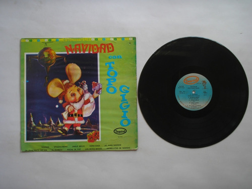 Lp Vinilo Topo Gigio Navidad Con Topo Gigio Edi Colombia1975