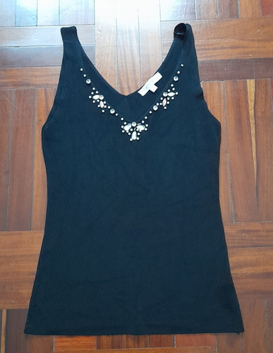 Musculosa Con Apliques Talle L (chico)