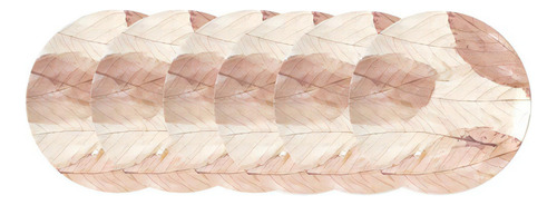 Jogo De Pratos Sobremesa Tramontina Rose 21cm 6 P