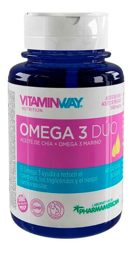 Vitamin Way Omega 3 Duo Suplemento Dietario Frasco X 60 Cap