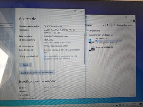 Imagen 8 de 9 de Notebook Acer Aspire V5 571g I3 4gb Ram 500gb - Leer Detalle