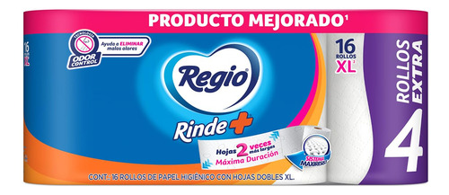 Papel Higiénico Rinde Más 12 Rollos Más 4 Rollos Gratis