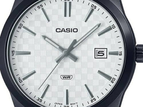 Reloj Casio Modelo Mtp-vd03 Pavonado Caratula Blanca
