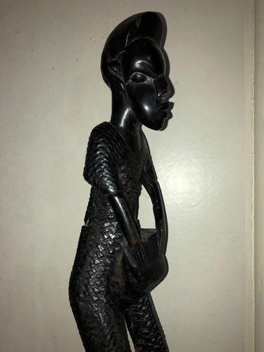 Figura Escultura Indígena Africana En Madera Colección