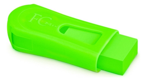 Apontador Com Borracha Fc Mix Verde Neon Faber Castell