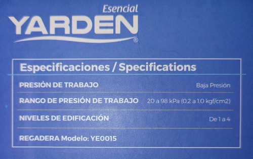Imagen 4 de 5 de Ducha Tipo Teléfono 2 1/2 Antisarro Cromada Ye0015 Yarden