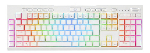 Teclado Optico Gamer Brahma Pro Rgb Branco Switch Azul