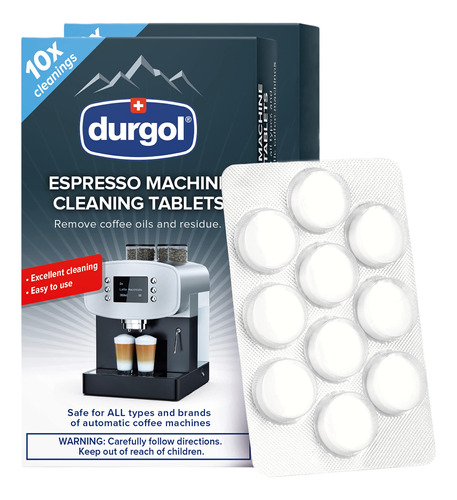 Durgol Tabletas De Limpieza Para Maquina De Cafe Expreso Y C