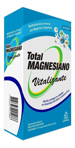 Total Magnesiano Vitalizante 24 Comprimidos Efervescentes Sabor Sin sabor