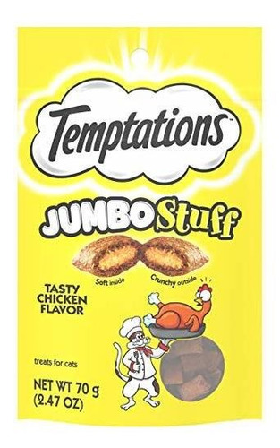 Botana - Botanas Para Gatos - Temptations Jumbo Stuff Crunch