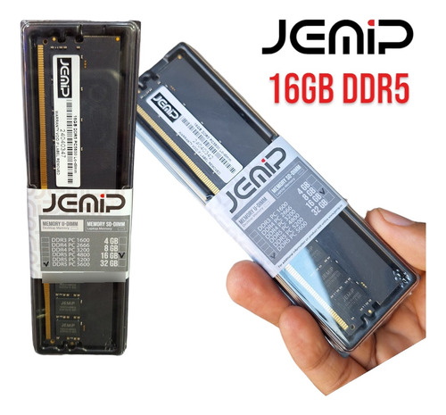 Memoria Ram 16gb Ddr5 Jemip 5200mhz U-dimm Pc Gamer Desktop