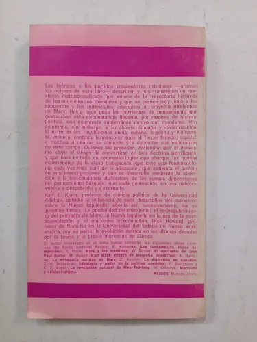 Proyecto Y Contexto Historico Del Pensamiento De Marx (Usado)