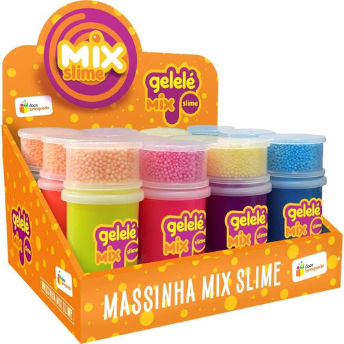 12 Und Gelelé Slime Mix Foam 153g - Doce Brinquedo 