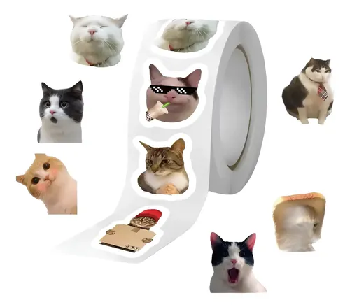 Rollo de pegatinas de gatito lindo (500 hojas) para decoración de planificador, sellado de sobr y manualidad téticas para cuadernos - AliExprs 21 Rollo de pegatinas de gatito lindo (500 hojas) para decoración de planificador, sellado de sobr y manualidad téticas para cuadernos - AliExprs 21