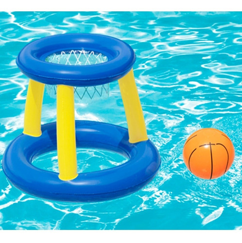 Imagen 5 de 7 de Juego Baloncesto Canasta Inflable Flotante C/ Pelota Bestway