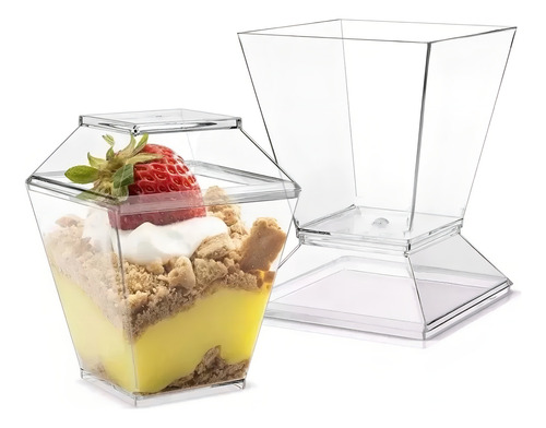 20 Vasos Para Postres Utensilio Reposteria Set De Vasos Shot