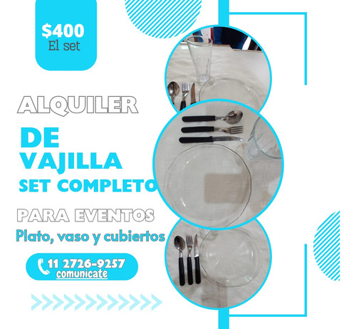 Alquiler De Vajilla Y Sillas