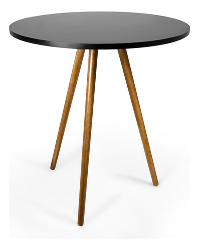 Conjunto De Mesa 70cm Redonda Tripé Com 4 Cadeiras Eiffel
