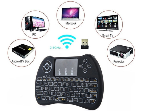 Mini Teclado Inalambrico Touchpad Mouse Smart Tv Box