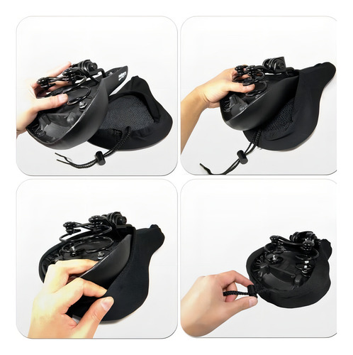 Proteção De Assento Gel Bike Oggi . Cor Preto