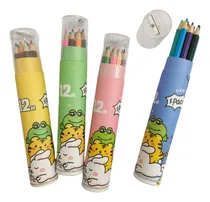 Comprar Set 12 Lápices Colores Hexagonales C\u002Fsacapuntas Utiles