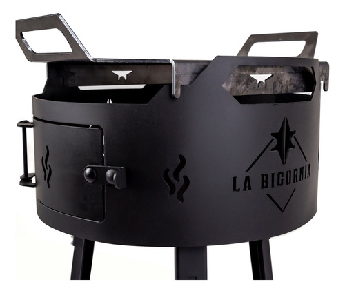 Fogonero Parrilla De Pie Desmontable Circular Mod. Lb0001-80