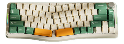 Teclado Mecánico Inalámbrico Diy Rgb De Tres Modos Aks068 Pr