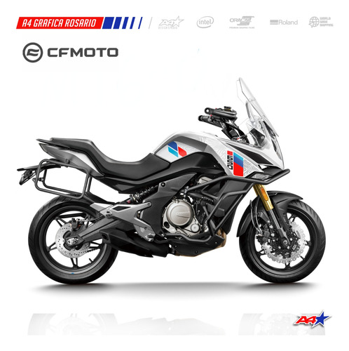 Calcos Cfmoto Mt650 Mt 650 Diseño Euro Gray Tanque 650mt