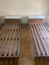 Comprar Set 3 Camas Con Mesa De Luz Cajonera Incluida