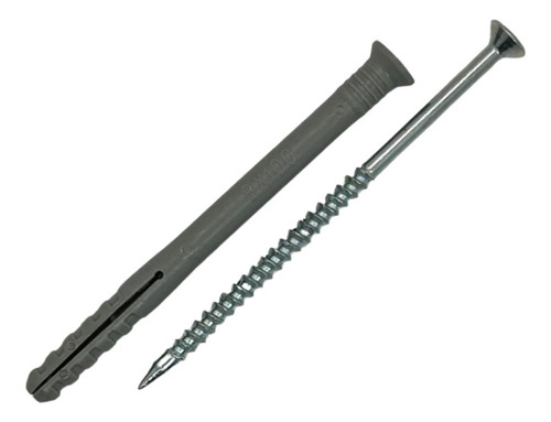 Imagen 3 de 10 de Tarugo Clavo - Tornillo Punta Cruz 8 X 100mm 50 Unidades