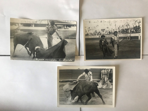Antiguas Fotos De Toreros Lote De Tres (Usado)