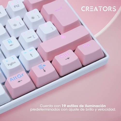 Imagen 7 de 7 de Teclado Mecánico Gamer 60% Ocelot Creators Ergonómico Rgb