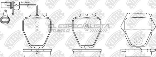 Pastillas De Freno Audi S8 4.2 1996 Nibk Delantera