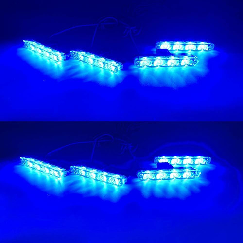 4x4 Led 4 En 1 Luz De Parrilla De Montaje En Superficie...