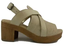Comprar Sandalia Faja Entera Plataforma Taco Alto Pino Calzados