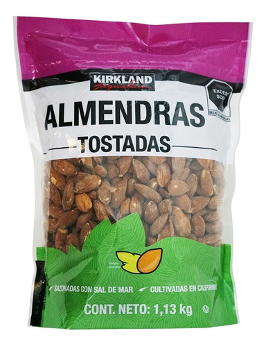 Almendras Tostadas Kirkland Signature De 1.13 Kg.